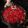 【怦然心动】99朵红玫瑰花束-送彩灯皇冠