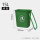 15L加厚垃圾桶(绿色)无盖 含一卷垃圾袋