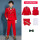 5064红色5件套：3件套+衬衫+领结