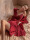 新娘红(带胸垫睡裙+睡袍)
