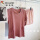 813夕阳红色短袖+606浅粉色短裤