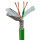 绿色拖链4芯双屏蔽网线1米 超五类