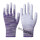 紫色条纹手套手掌涂胶12双