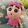 粉色条纹浴袍-睁眼款