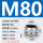 M80*2线径55-62安装开孔80mm