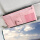 带框遮阳板置物袋-粉色