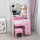 70厘米粉色公主镜右柜+凳子