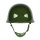 军绿色金属头盔