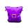 紫色一扫光拉链中转袋
