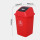 E1正方形桶60L(红色)带盖