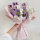 紫白色铃兰花材料包-可以编织6朵