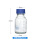 螺纹口玻璃丝口瓶蓝盖透明250ml