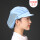 蓝色半网韩式折帽
