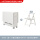 1.4m暖白色单桌+A款实木椅*6