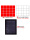 [磁吸]5厘米正方形红色20个袋装大方格板