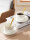 150ml纯白咖啡杯碟带瓷勺