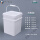 正方形桶-20L-白色 装水40斤
