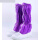 紫色高筒鞋(PVC底网面)