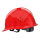 圆盔透气红色【抽拉式帽衬】