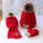 红色 加绒72标帽+红巾+红手套