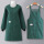 绿色-ZJ802长袖chun棉竖条纹小标+抱婴袋