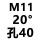 m11Φ150×150×40