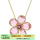 Pink Flower Pendant Neckl