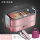 粉色双层饭盒+筷勺套装+保温袋