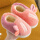 粉色包跟棉鞋