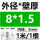 8*1.5内径5mm【1米/1根】