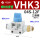 3通带排气VHK3-04S-12F 外螺纹快换接头