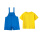 2208蓝色背带裤+黄色短袖T