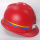 红色磨砂安全帽 高强度ABS材质