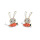 银针：胡萝卜+兔子耳钉
