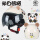 【3C】米白熊猫-茶色短镜送熊