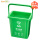 绿色方桶20L【厨余垃圾-带滤层】