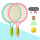 【粉绿】儿童球拍2支丨双人羽毛球拍