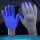 蓝色皱纹胶手套12双