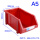A5#零件盒450*300*180mm红色