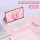 【背光款】樱花粉+键盘+鼠标+钢化膜+笔