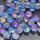 蓝紫洒金水晶珠5颗_直径1cm