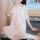 MBN_8809#网纱短袖裙 粉色