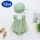 绿色吊带小皱菊公主裙+囎帽子