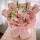 19朵粉色康乃馨白百合花束