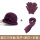 紫红（帽子+围巾+手套）