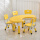 1桌4升降椅-黄色