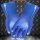 蓝色磨砂耐油手套（1双）