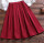 酒红色单裙[3606#][收腰显瘦/