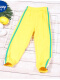 黄色 3条边运动灯笼裤