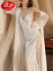 白色(吊带裙+胸垫+外袍+腰带)